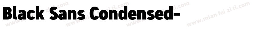 Black Sans Condensed字体转换